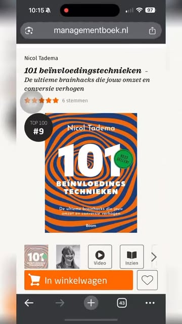 Hoe gaat het met je boekverkoop? 

Nou: 

✅ Meer dan 1.000 boeken verkocht
✅ Hele enthousiaste reacties van lezers 
✅ Voorbereidingen 2e druk van start
✅ Al 36 dagen op rij in top 10 Managementboek
✅ Nu op plek 2 categorie Marketing Managementboek

En ook fijn: ✅ verzoeken om te spreken/trainen over de beinvloedingstechnieken komen binnen 

#conversie #cialdini #ondernemen #beinvloeding #nicol101 #auteur