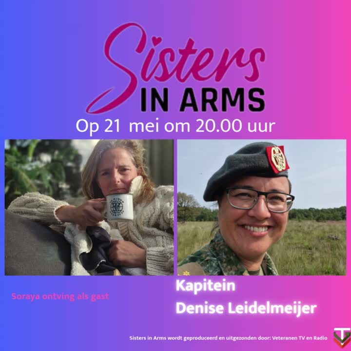 Kapitein Denise Leidelmeijer – van Marine tot 43 Gemechaniseerde Brigade.

Denise Leidelmeijer diende als stafofficier tijdens haar uitzending naar Kandahar, Afghanistan. Na haar tijd bij de Marine werd ze geraakt door bezuinigingen, maar haar toewijding aan Defensie bleef. Vandaag werkt ze als kapitein en fulltime reservist bij 43 Gemechaniseerde Brigade.
Tijdens haar deelname aan het radioprogramma Sisters in Arms sprak ze openhartig over haar militaire pad en de structurele ongelijkheid tussen reservisten en beroepsmilitairen.
In deze video deelt ze:
 🔹 Hoe ze haar werk bij Defensie combineert met haar rol als moeder
 🔹 Haar reflectie op deelname aan het programma
 🔹 De inspiratie die ze vindt in vrouwelijke pioniers binnen de krijgsmacht

 👇 Bekijk hoe Denise zelf de uitzending heeft ervaren.
 💬 Laat gerust een reactie achter en deel je gedachten.

💛 Gemist? 🎧 Binnenkort is de uitzending terug te luisteren via 👉 www.veteranen-radio.nl onder Sisters in Arms. Ontdek daar ook het inspirerende verhaal van Denise Leidelmeijer.
✨ Vind je dit verhaal inspirerend?
 Deel het met je netwerk en help ons meer aandacht te geven aan de kracht en ervaringen van vrouwen in Defensie.
 Wat betekent dienstbaarheid voor jou? Deel je mening in de reacties! 👇
🤝 Samen kunnen we het verschil maken.

Ontmoet de powervrouw van deze week bij Sisters in Arms
📻 Op 28 mei om 20:00 uur staat een nieuwe powervrouw centraal: een brigadegeneraal van de Koninklijke Marechaussee en directeur van de Directie Kennis, Strategie en Innovatie. Met indrukwekkende internationale ervaring en inspirerend leiderschap deelt zij haar verhaal.
 Benieuwd wie zij is? Bekijk dan het filmpje! 🎥

📩 Wil jij als vrouwelijke (oud-)militair jouw verhaal delen? Meld je aan via sistersinarms@veteranen-radio.nl en laat jouw stem horen!

#vrouwelijkemilitairen #vrouwelijkeveteranen #defensievrouwen
#marinevrouwen #luchtmachtvrouwen #landmachtvrouwen #marechausseevrouwen #sistersinarms #vrouwendefensie #veteranenradio #sterkevrouweninuniform #missie #mensenhelpen #verbindingelkaar #krachtigevrouwen #militairenveteranenthuisfront #voorelkaardoorelkaar #doorzetten #vanuithethart #vrouweninuniform #inspiration #werkenbijdefensie #reservist #kapitein #defensie #marine #Landmacht #43mechbrig #inclusie #vrouwenindefensie #leiderschap #reservisten
VeteranenTV-Radio Vrouw & Defensie Koninklijke Landmacht Koninklijke Luchtmacht Koninklijke Marechaussee Koninklijke Marine Ministerie van Defensie Defensie Ondersteuningscommando Minister van Defensie - Ruben Brekelmans Staatssecretaris van Defensie - Gijs Tuinman nationaal Veteranen Platform Nederlands Veteraneninstituut Veteran Girl World of Veterans Women Veterans Interactive Foundation HuisartsenHulp Denise Leidelmeijer
 Bureau Reservisten BReS 43 Gemechaniseerde Brigade