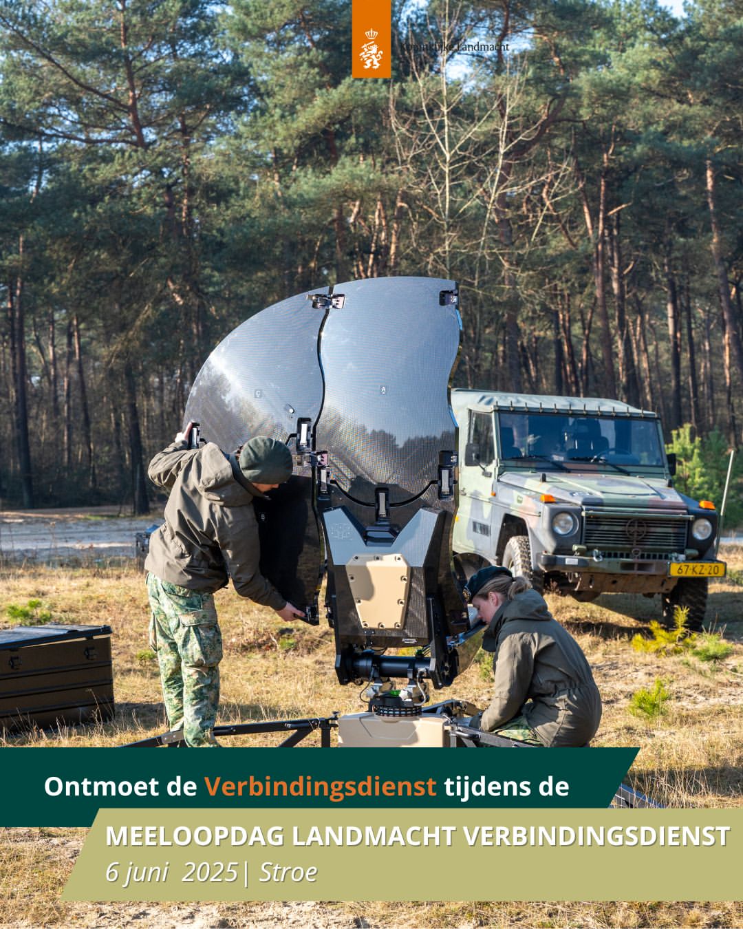 Heb jij je al opgegeven voor de Meeloopdag Landmacht Verbindingsdienst op 6 juni? Dat kan alleen deze week nog. 

Dus wacht niet langer en geef je op via de link in onze bio!

Tot 6 juni!

#verbindingsdienst #defensie #werkenbijdefensie #tijdvoordefensie #communicatiesystemen #data #telecom