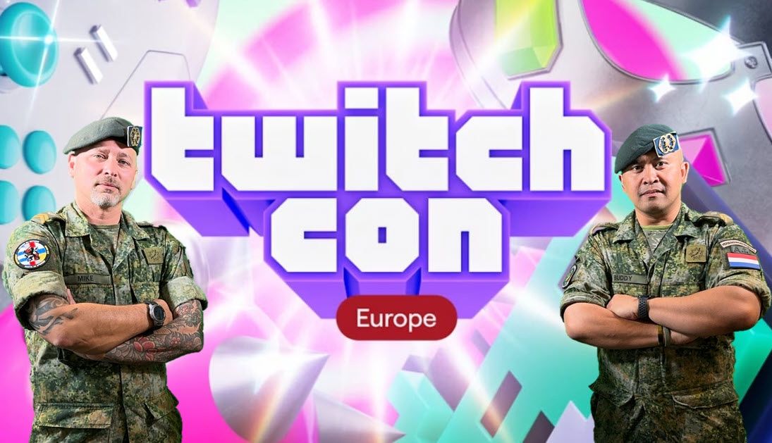 Dit weekend sta ik samen met collega’s zoals Mike op TwitchCon Europe 2025 in Ahoy Rotterdam. Wij zijn uitgenodigd door Gemeente Rotterdam en zijn daarom ook op hun stand (2133) te vinden. 

Kom gezellig langs, ga met ons in gesprek of game samen of tegen ons, we gaan er gewoon een leuke tijd van maken! Samen met de politie zal er ook een Q&A op het podium zijn en dat is zaterdag om 11:30 uur en zondag om 10:30 uur.

Ik heb er nu al zin in en hoop sommige van jullie dit weekend te zien op TwitchCon Europe 2025 in Rotterdam!

[Alt-tekst in foto]

#defensie #dosco #clas #dcpl #werkenbijclas #koninklijkelandmacht #landmacht #werkenbijdefensie #buddybijdefensie #buddy #verbindingdienst #verbindelaar #defensieinclusief #diversiteit #inclusie