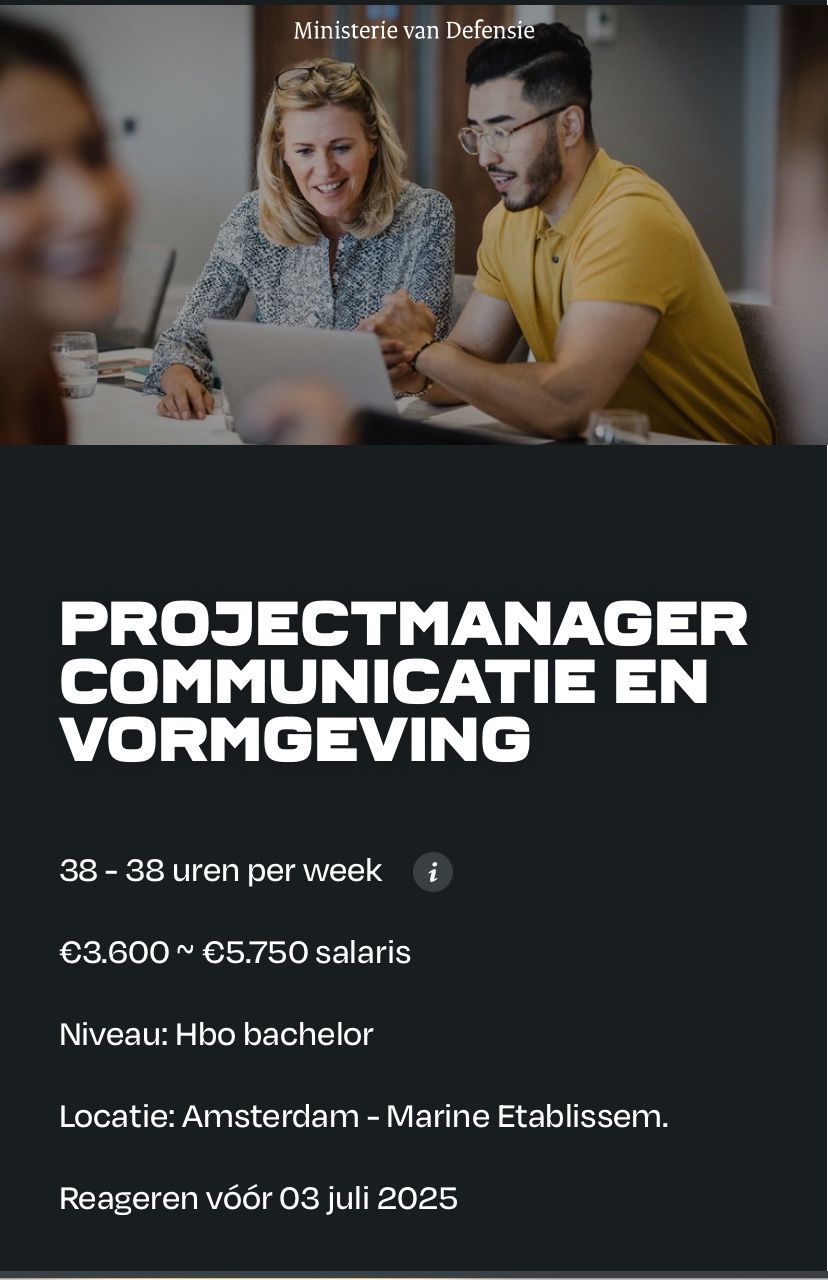 Check deze mooie vacature ín Amsterdam!