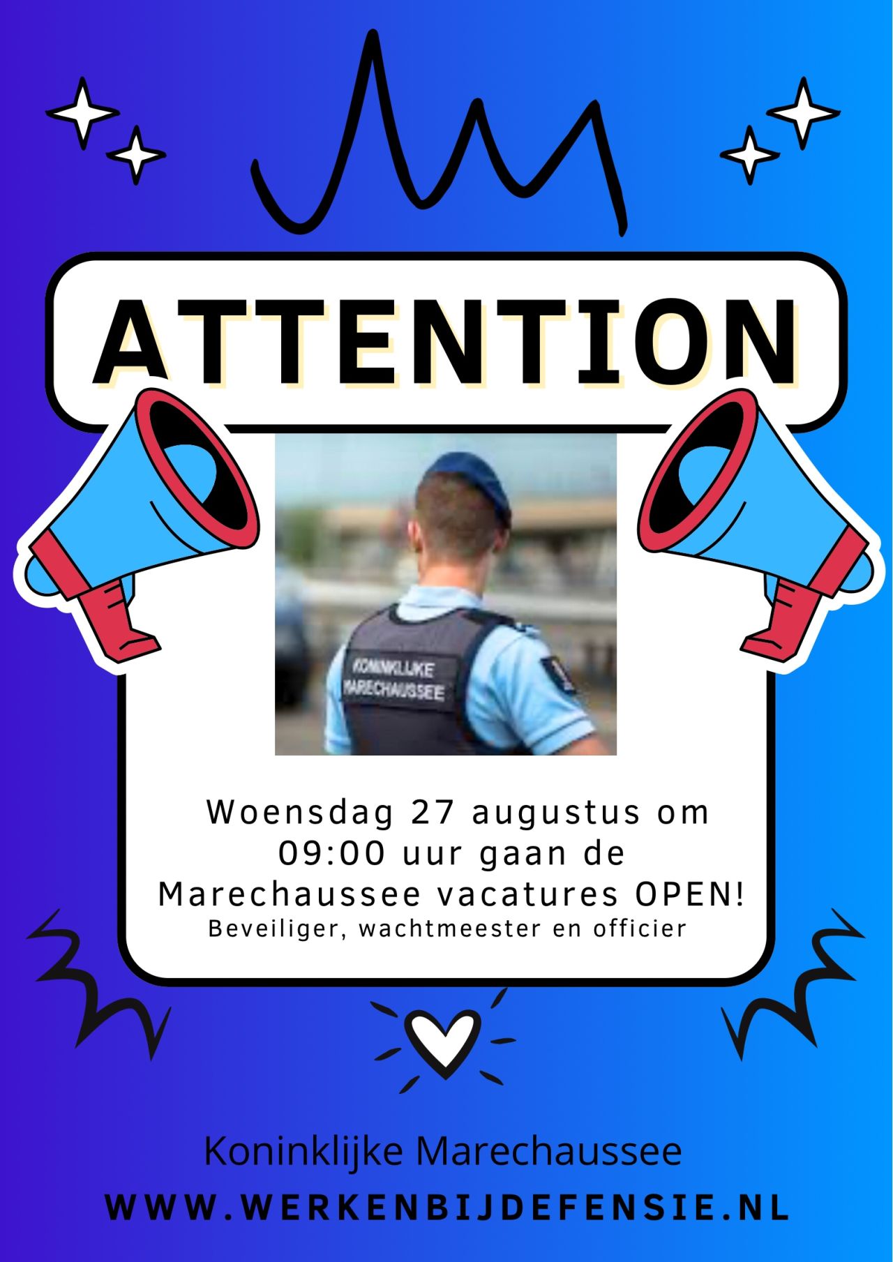 Zoek je een leuke baan, met afwisseling, collegialiteit en wil je bijdragen aan een veilig Nederland? Dan is dit je kans! 
#kmaralsheteropaankomt #kmar #vacatures