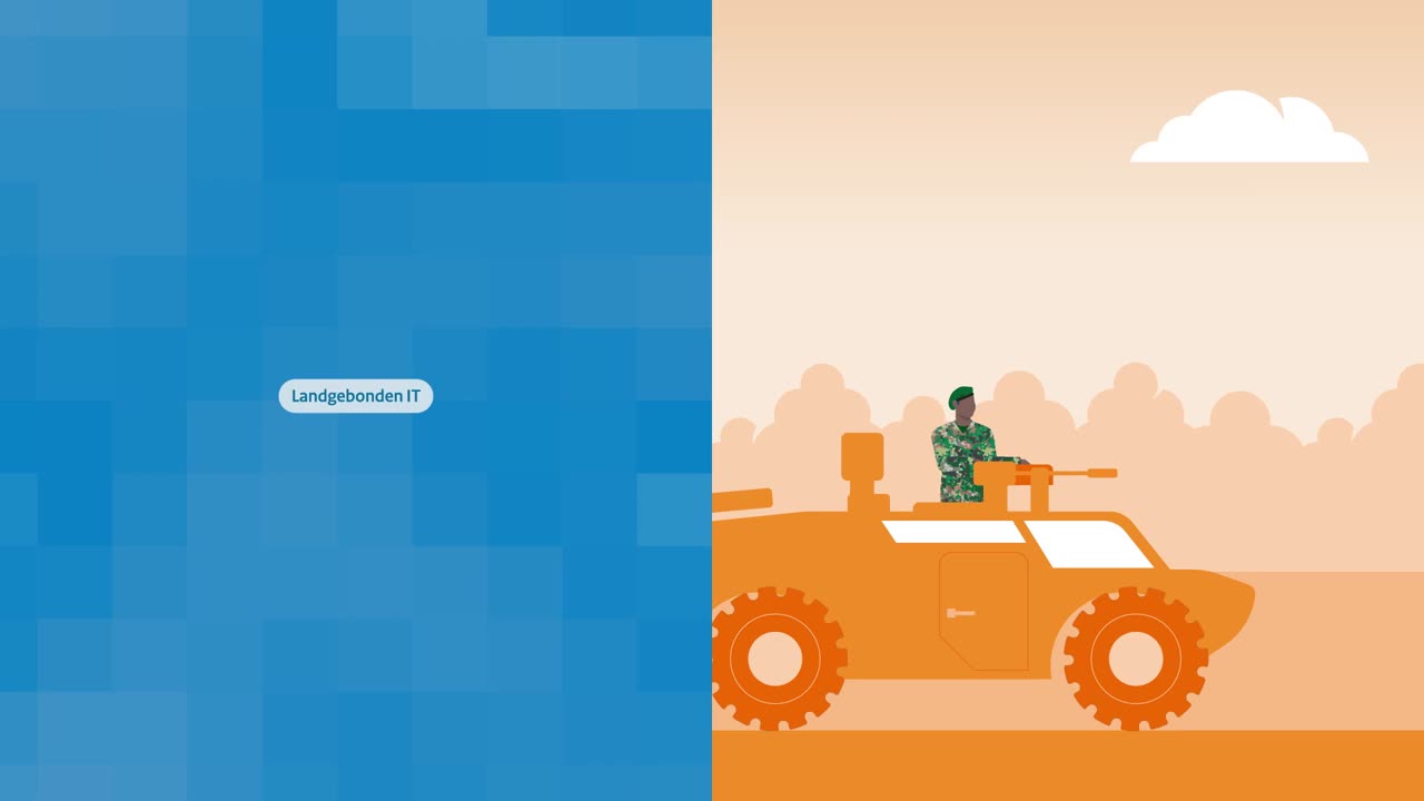 Landgebonden IT: van commandopost tot individuele soldaat
 
De afdeling Landgebonden IT van Joint Informatievoorziening Commando (JIVC) zorgt voor innovatieve, flexibele en robuuste IT-oplossingen voor het militaire optreden op het land door alle krijgsmachtonderdelen. Denk aan informatievoorziening, communicatie, navigatie en IT in wapensystemen. Van het testlab tot militairen in het veld en van commandopost tot individuele soldaat. Zo zorgen we samen dat de Krijgsmacht zich met de beste IT optimaal voorbereidt, gereed stelt en inzet voor onze veiligheid.
 
#defensie #dosco #clas #dcpl #werkenbijclas #koninklijkelandmacht #landmacht #werkenbijdefensie #buddybijdefensie #buddy #verbindingdienst #verbindelaar #defensieinclusief #diversiteit #inclusie 