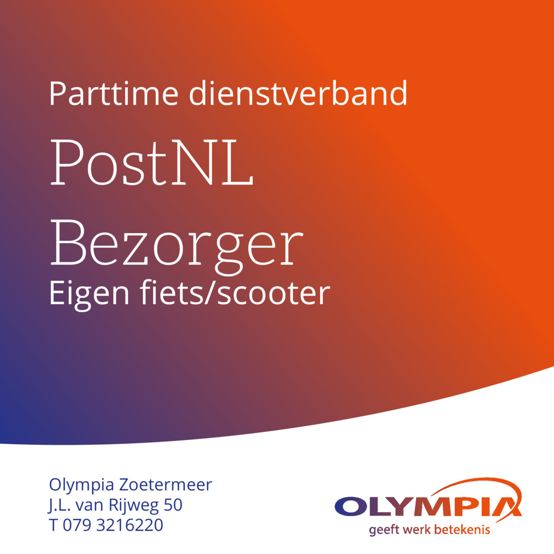 Houd je van de frisse buitenlucht en ben je graag onderweg? Kom werken als PostNL bezorger op de fiets of scooter! 💨 Je bezorgt niet alleen pakketten, maar ook een glimlach!

✅ Flexibele uren
✅ Lekker in beweging
✅ Altijd onderweg in jouw buurt

Solliciteer nu op onze website via de link in de bio!
#vacature #bezorger #postnl #droomjob #werkenbijpostnl #jobmetimpact #buitenwerken