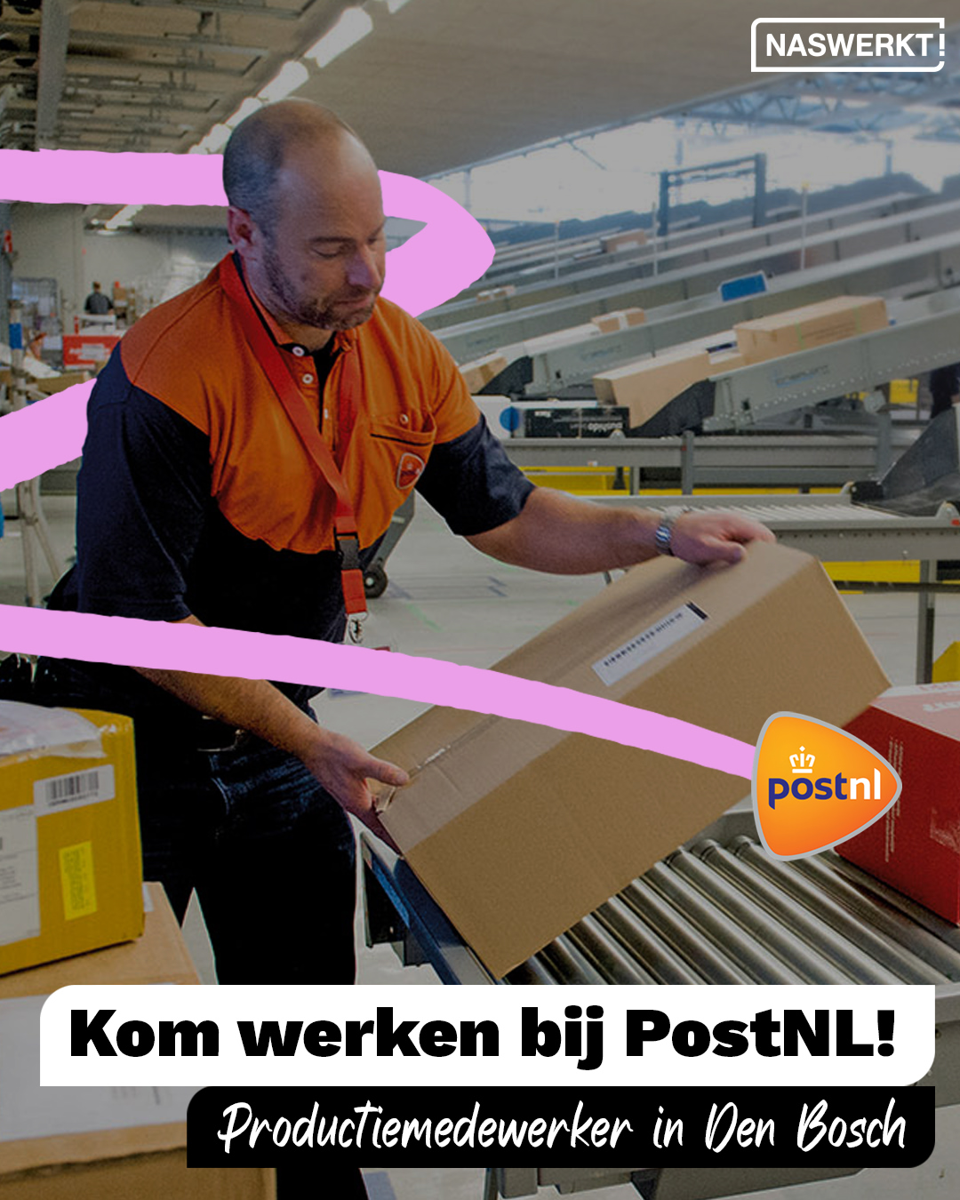 𝙆𝙤𝙢 𝙟𝙞𝙟 𝙬𝙚𝙧𝙠𝙚𝙣 𝙗𝙞𝙟 𝙋𝙤𝙨𝙩𝙉𝙇 𝙞𝙣 𝘿𝙚𝙣 𝘽𝙤𝙨𝙘𝙝?

Als Productiemedewerker bij PostNL werk je in 3-ploegen en bedien je de sorteermachines. Kleine technische storingen? Jij pakt ze op! Je werkt in een team en zorgt ervoor dat de lijn optimaal presteert zodat de post op snel bezorgd kan worden!

💰Je start op € 14,06 per uur, en groeit na drie weken door naar € 14,83. Met toeslagen verdien je tot wel € 20,76!
⏰ Fulltime of parttime baan van 28-37 uur per week;
🚗 Reiskostenvergoeding van € 0,23 per km vanaf 6 km enkele reis;
📈 Mogelijkheden tot intern opleiden om je technische kennis te verdiepen!

Lijkt dit jou wat? 👉 Solliciteer dan via de link in onze bio!

#NasWerkt #PostNL #werkenbijPostNL #uitzendbureau #nijmegen #waalwijk #venray #denbosch #eindhoven #solliciteer #werk #werkzoeken #PostNL #DenBosch #productiemedewerker #logistiek