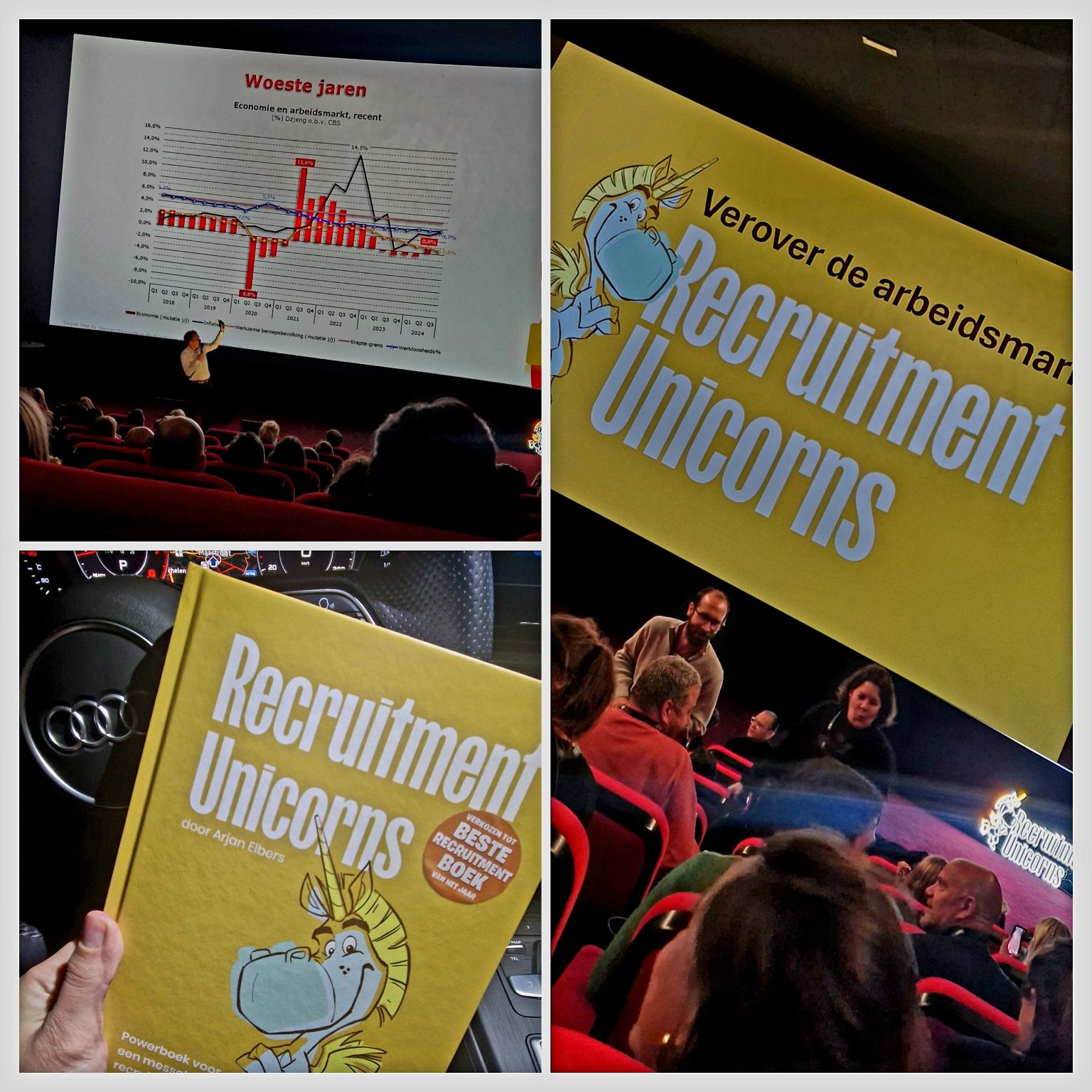📉 Hoe zit het nou echt met de schaarste op de arbeidsmarkt en wat hebben Babyboomers en Gen Z daar mee te maken?

Gisteren waren Mitchell Bartelet en ik in Maastricht voor de theatershow van Arjan Elbers, dé Recruitment Unicorn 🦄. Met inzichten van experts zoals Wim Davidse en Nicol Tadema kregen we een voorproefje van de arbeidsmarkt in de komende jaren, inclusief trends en uitdagingen die ons te wachten staan.
💡 Wat is nou eigenlijk aanstekelijk werkgeverschap? 💃 Hoe zorg je ervoor dat je dansvloer volstaat met top-talent? 🎯 Waarom is employer branding essentieel in de "war on talent"?

Het was een absolute eye-opener voor iedereen die impact wil maken als werkgever, recruiter of bureau. Nu nog het boek #RecruitmentUnicorns lezen, en wij zijn er klaar voor om de strijd aan te gaan! 💥💪

#recruitmentunicorn #arbeidsmarkt #toekomst #employerbranding