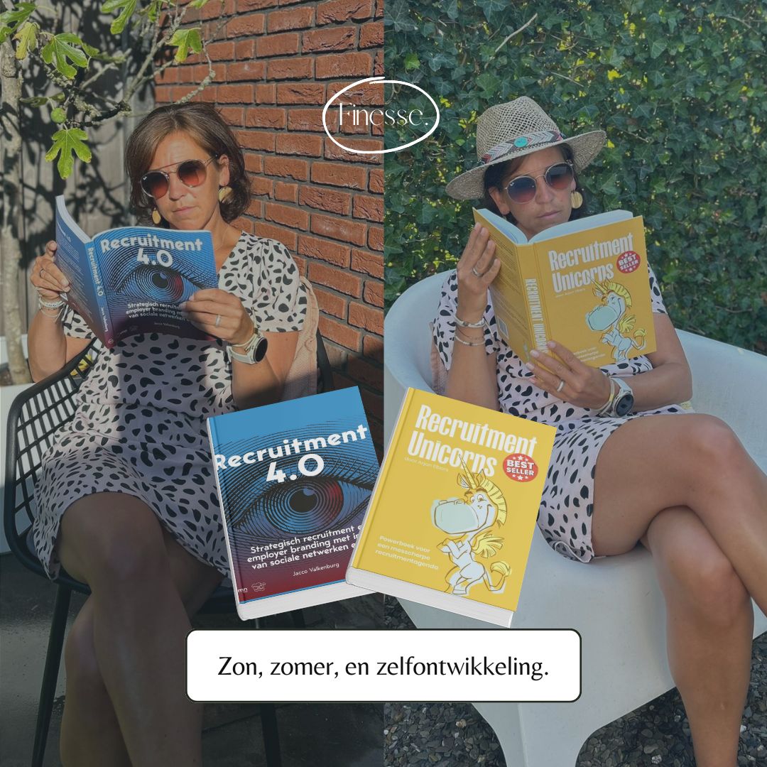 Benieuwd hoe ik jou kan ondersteunen in jouw personeelsvraag? Neem direct contact op. Ik denk graag met je mee!

🌐https://lnkd.in/eKghSKEz

#Recruitment4.0 #recruitmentUnicorns #Zelfontwikkeling #Zomer #Lezen #RecruitmentInnovatie #ProfessioneleGroei #Finesse