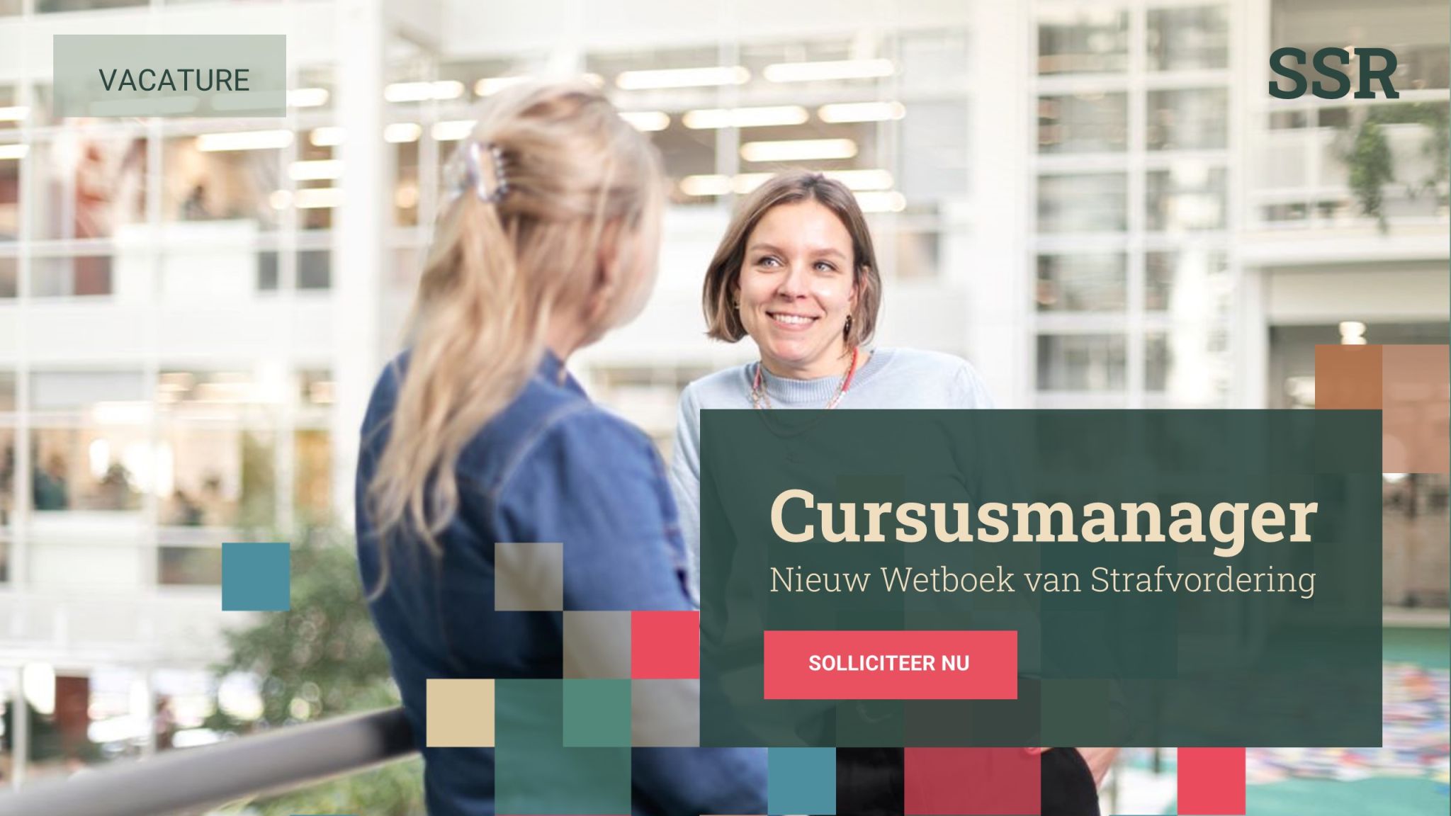 SSR zoekt cursusmanagers voor het Nieuwe Wetboek van Strafvordering

SSR is op zoek naar twee cursusmanagers die willen bijdragen aan de implementatie van het Nieuw Wetboek van Strafvordering in ons lesaanbod. Deze rol biedt de kans om een directe bijdrage te leveren aan het juridische onderwijs in Nederland.

Wat bieden wij?
💡 Een functie met verantwoordelijkheid, waarin je kunt bijdragen aan de ontwikkeling van cursussen voor juridische professionals.
💡Ruimte voor groei in een dynamische werkomgeving waar samenwerking centraal staat.
💡Flexibiliteit in een organisatie die innovatie en kwaliteit hoog in het vaandel heeft.

Twee functies:
Cursusmanager Nieuw Wetboek van Strafvordering
In deze functie ben je verantwoordelijk voor het organiseren en coördineren van cursussen rondom het nieuwe wetboek. Je hebt ervaring met het ontwikkelen van leerprogramma’s en een interesse in strafrecht.

Bekijk de vacature: https://lnkd.in/du9DikZC

Senior Cursusmanager Nieuw Wetboek van Strafvordering
Als senior cursusmanager stuur je het programmateam aan en ben je gericht op het eindresultaat. Je bent theoretisch sterk en beschikt over analyserend vermogen. Ook kun je goed omgaan met (het overbruggen van) verschillende belangen.

Bekijk de vacature: https://lnkd.in/eAhg4PAV

Ben jij de professional die wij zoeken? We ontvangen graag je sollicitatie.

#WerkenbijSSR #SSR #vacature #solliciteren #utrecht #cursusmanagement #strafrecht