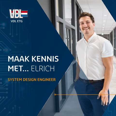 𝗩𝗮𝗻 𝘃𝗶𝘀𝗶𝗲 𝘁𝗼𝘁 𝗶𝗻𝘁𝗲𝗴𝗿𝗮𝘁𝗶𝗲: Met een passie voor techniek en innovatie werkt Elrich als System Design Engineer bij VDL ETG Technology & Development in Almelo. 🚀 

In zijn rol vertaalt hij dagelijks complexe systemen naar hanteerbare onderdelen, zodat alles naadloos samenwerkt. “Je start met een groots, uitdagend idee en maakt daar stap voor stap een realistisch geheel van,” legt hij uit. “Door continu te checken of de werkelijkheid nog klopt met de visie, kun je bijsturen en de beste strategie bepalen.”

Een van zijn projecten is Factory 2030. Daarin komen data en productie samen. “Met data-analyse, een belangrijk onderdeel van Industry 4.0, brengen we in kaart hoe processen en producten slimmer en efficiënter kunnen,” aldus Elrich.

Bij VDL ETG draait het om samenwerken, techniek én vooruitdenken. En Elrich? Die bouwt daar elke dag aan mee.

#werkenbijvdl #vdletg #almelo 
#engineering #hightech #dekrachtvanVDL