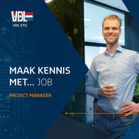Job 𝗸𝗼𝗼𝘀 𝗯𝗲𝘄𝘂𝘀𝘁 𝘃𝗼𝗼𝗿 𝗵𝗶𝗴𝗵𝘁𝗲𝗰𝗵. Als Project Manager bij VDL ETG Technology & Development werkt hij aan projecten die er écht toe doen ⚙️

“Samen met klanten uit de chipindustrie werken we aan de nieuwst technologieën die de wereld veranderen,” vertelt Job.

Wat hij het leukste vindt? Projecten overzien en coördineren.
“Ik stuur het project aan en bewaak de voortgang. Dat betekent veel schakelen, vooral op technisch vlak. Ik werk samen met collega’s van VDL ETG T&D, VDL ETG Almelo en de klant. Het geeft energie als je ziet dat iedereen voor hetzelfde doel gaat en samen een project tot een succes brengt. Als projectleider speel je daarin een bepalende rol."

#werkenbijvdl #vdletg #almelo
#projectmanagement #hightech #dekrachtvanVDL