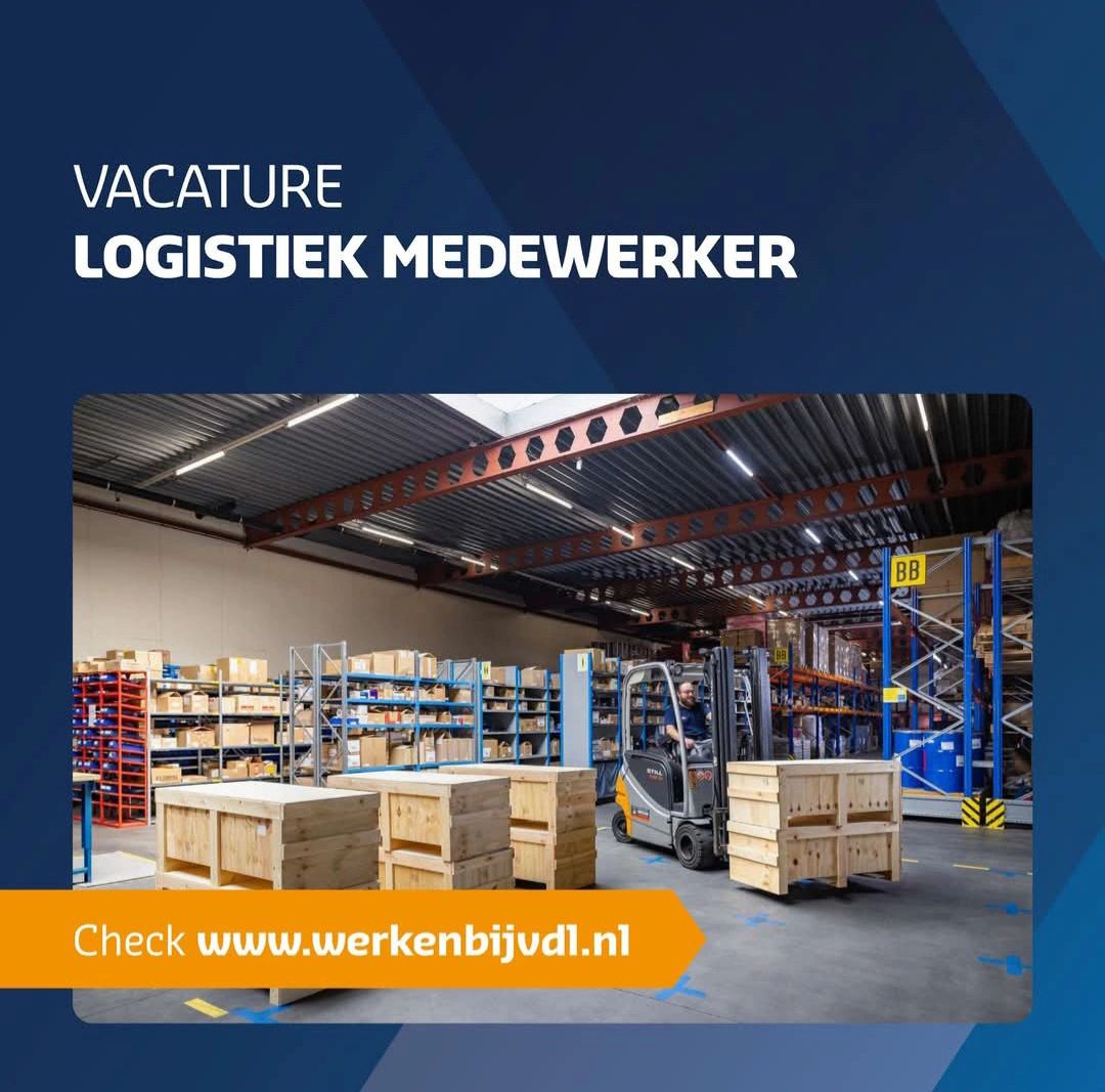 VACATURE - Logistiek Medewerker 

In deze veelzijdige rol werk je nauw samen met je collega op de logistieke afdeling. Je bent verantwoordelijk voor het ontvangen, tellen en opslaan van inkomende goederen, het beheren van de voorraad en het tijdig aanleveren van materialen aan productie. Daarnaast verzorg je de verzending van klantorders en stem je hierover af met sales en vervoerders.

Bekijk hier de volledige vacature: https://lnkd.in/eYikRJbM

#werkenbijvdl #zundert #dekrachtvanvdl #vanelkaarleren #vacature