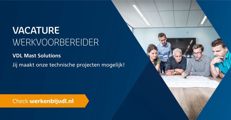Vacature: Werkvoorbereider bij VDL Mast Solutions. Werk mee aan innovatie!

VDL Mast Solutions is volop in beweging. Voor onze projecten zoeken we een Werkvoorbereider die structuur, overzicht en technische scherpte meebrengt. In deze rol ben jij degene die ervoor zorgt dat alles klopt vóórdat de productie start: van calculaties en tekeningen tot materiaalplanning en afstemming met collega’s.

Wat ga je doen? • Technische voorbereiding van projecten • Opstellen van planningen, calculaties en werkinstructies • Afstemmen met engineering, productie en leveranciers • Meedenken in optimalisatie en efficiëntie • Kwaliteit en voortgang bewaken

Wat breng je mee? • Technisch inzicht (MBO+/HBO richting techniek) • Nauwkeurigheid, verantwoordelijkheidsgevoel en communicatieve skills • Ervaring in een technische productieomgeving is een pré • Energie om samen met collega’s mooie projecten te realiseren

Bij VDL werk je in een omgeving waar maakindustrie, innovatie en teamspirit samenkomen. Je krijgt de ruimte om te groeien én mee te bouwen aan high-tech oplossingen die overal ter wereld worden gebruikt.

👉 Bekijk de volledige vacature en solliciteer hier: https://lnkd.in/gf7ZkYsQ

#werkenbijvdl #vdlmastsolutions #werkvoorbereidervacature #vacatureoss #vdlmastsolutions #vacaturetechnisch